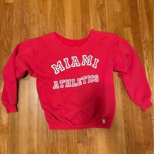 Miami University women’s cut sweatshirt